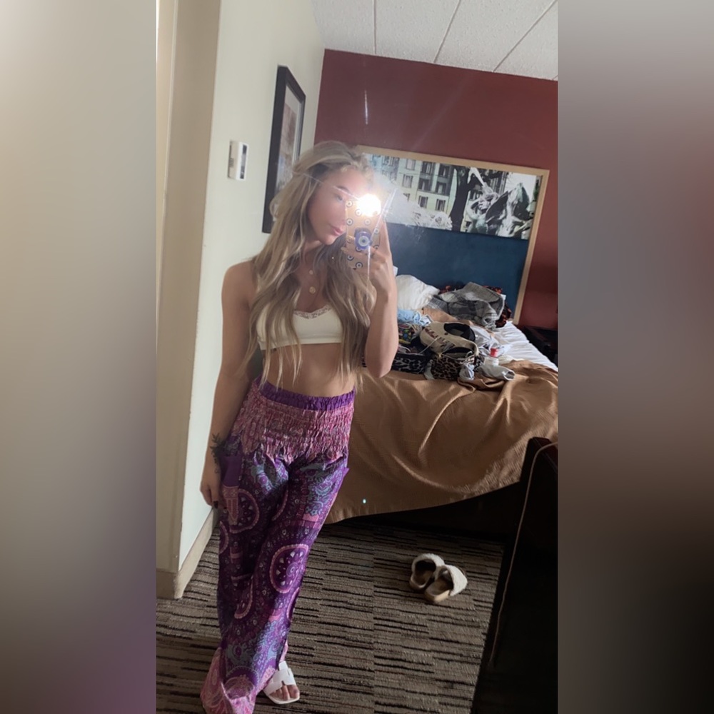 Pink and Purple Harem Pants